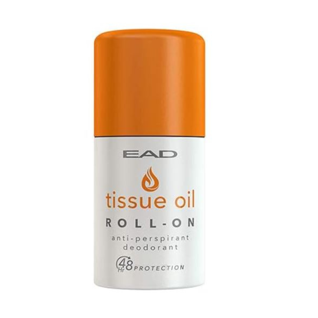 EAD Tissue Oil Roll On Antiperspirant 50ml with Vitamin A E for Scars Uneven Skin Tone Excessive Sweating Irritated Armpits and Dry Dehydrated Skin