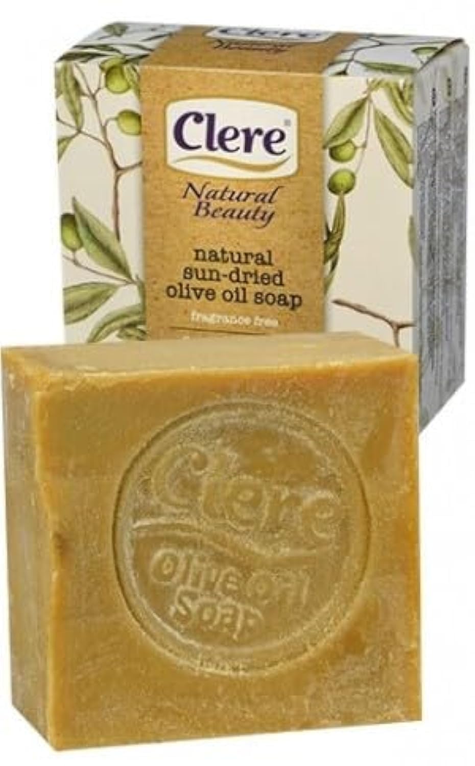 CLERE Natural Olive Oil Soap Bar – Handmade with 100% Natural Ingredients Gentle & Fragrance-Free, 200 Grams - Image 8
