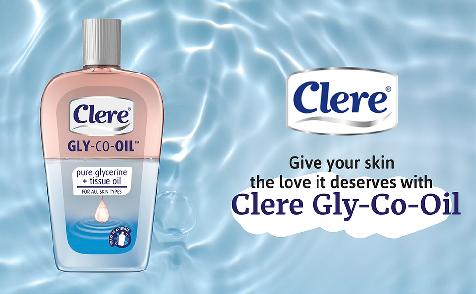Clere Skin Care Gly-Co-Oil Pure Glycerine & Tissue Oil Blend Bottle 100ml - Image 2